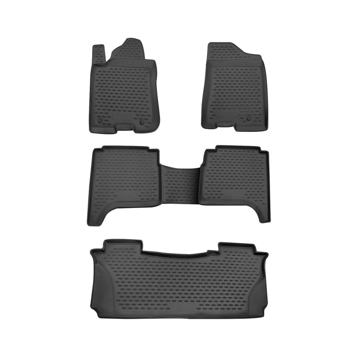 INFINITI QX56 Floor Mats - Omac - Rubber TPE - Black - '04-'08